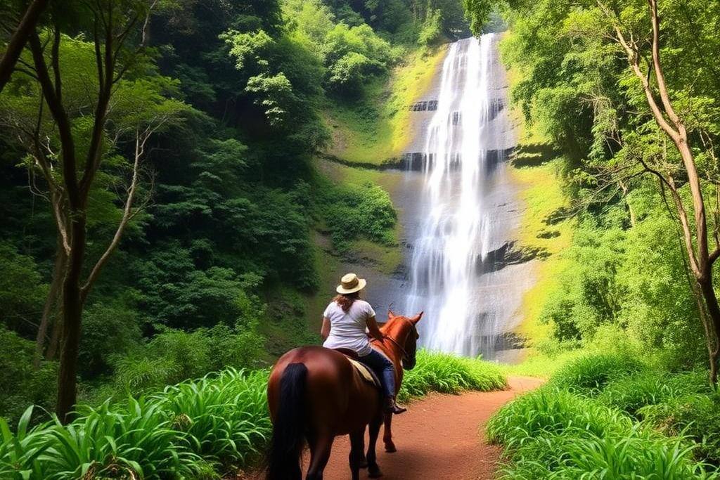 Nauyaca Waterfalls on Horseback
